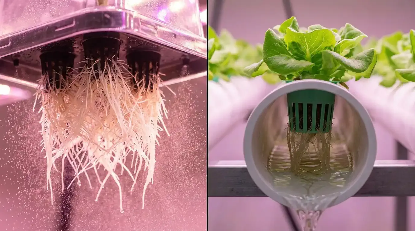 Aeroponics vs. NFT: Which Advanced Hydroponic System Fits You?