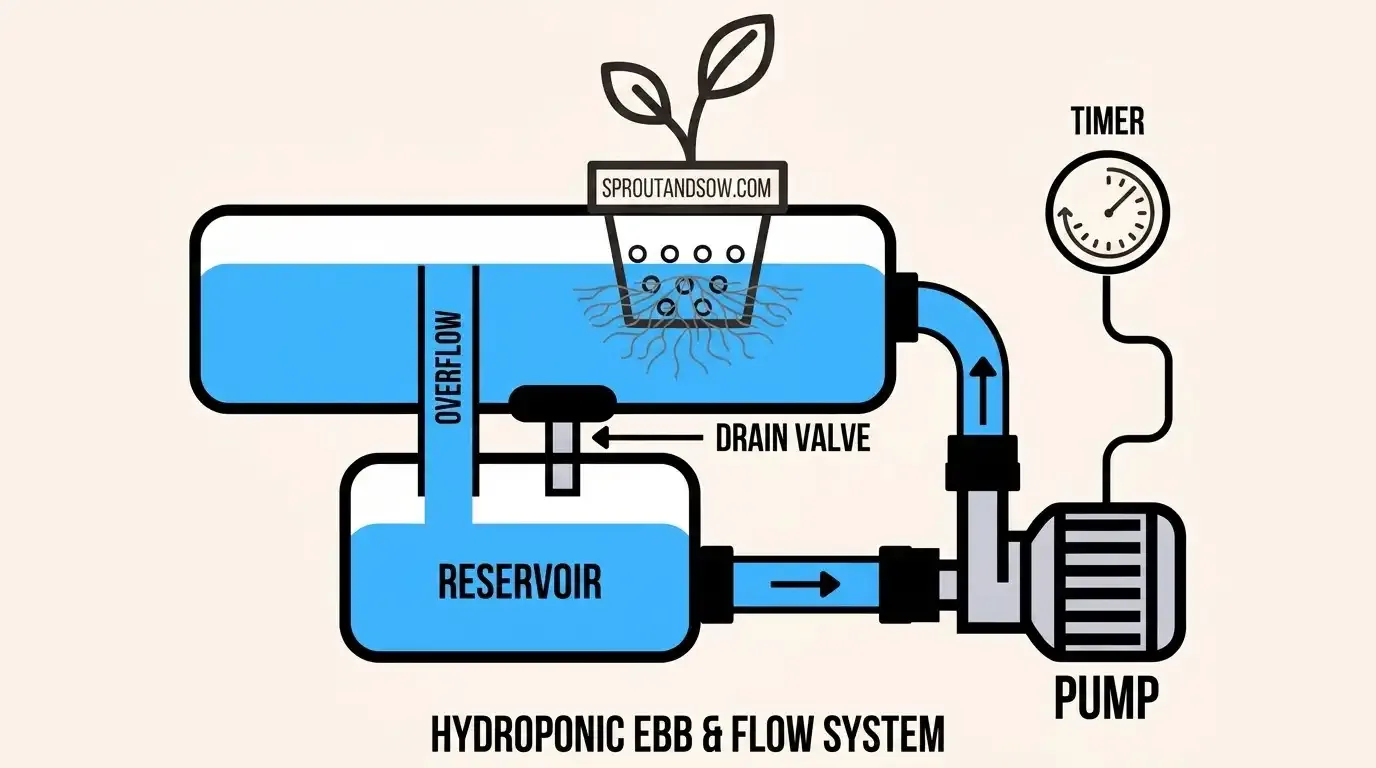 Ebb and Flow Hydroponic System: A Beginner's Guide