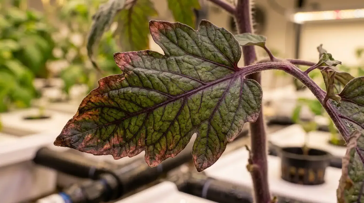 Purple Leaves, Brittle Growth and Other Non-Yellow Hydroponic Deficiencies