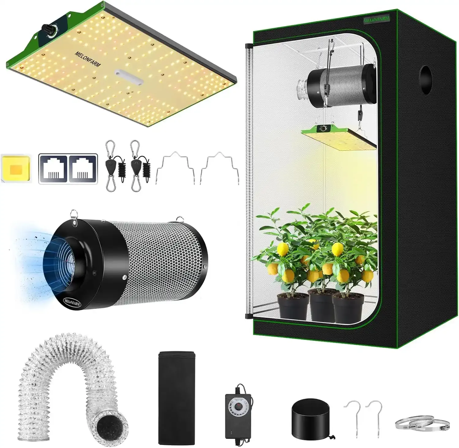 MELONFARM 2×2x4 Complete Grow Tent Kit