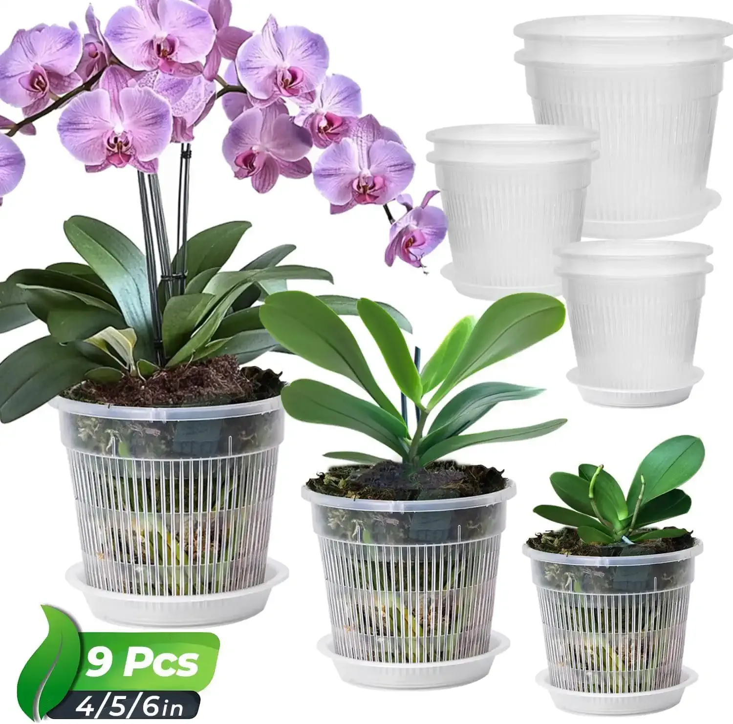 Clear Plastic Orchid Pot