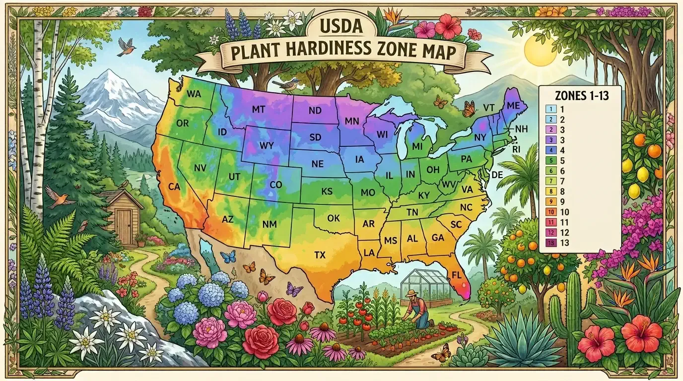 What USDA Planting Zones Actually Measure (and When to Ignore Them)