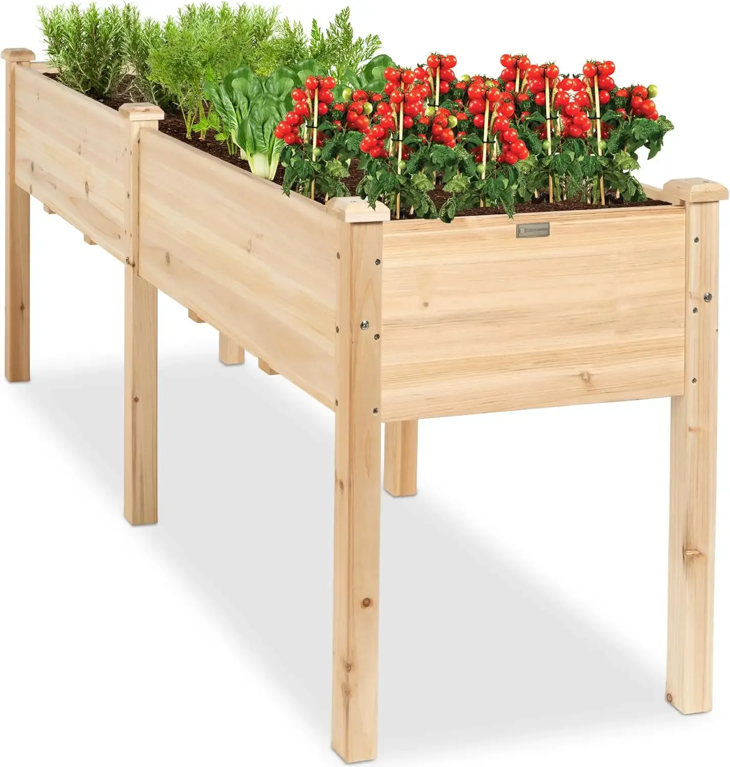 Raised Garden Bed, Elevated Wood Planter Box