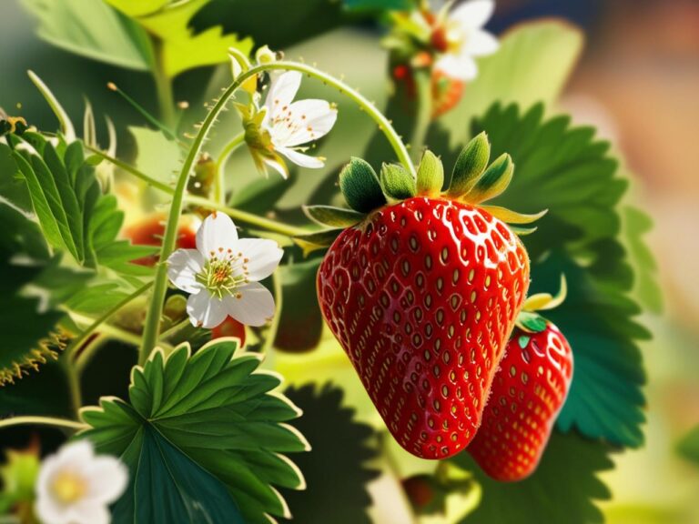 Strawberry Plant Growing