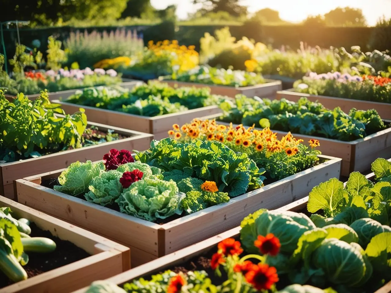 Raised bed garden